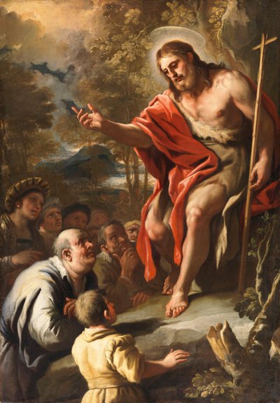 Der heilige Johannes predigt in der Wildnis von Luca Giordano