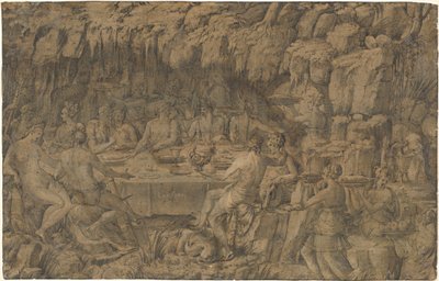 Das Bankett des Acheloüs von Luca Penni