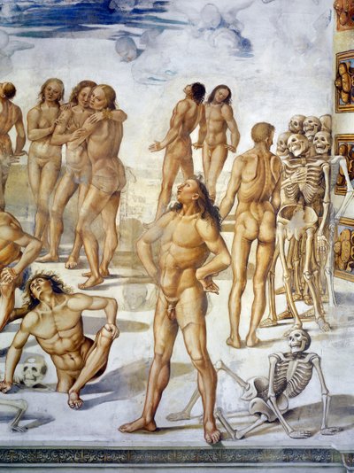 Auferstehung des Fleisches, aus dem Freskenzyklus des Jüngsten Gerichts von Luca Signorelli