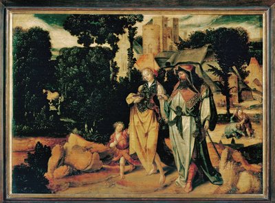 Hagar wird weggeschickt von Lucas Cornelisz