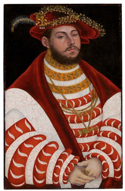 Porträt von Johann Friedrich I., Kurfürst von Sachsen von Lucas Cranach
