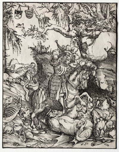 St. Georg tötet den Drachen von Lucas Cranach