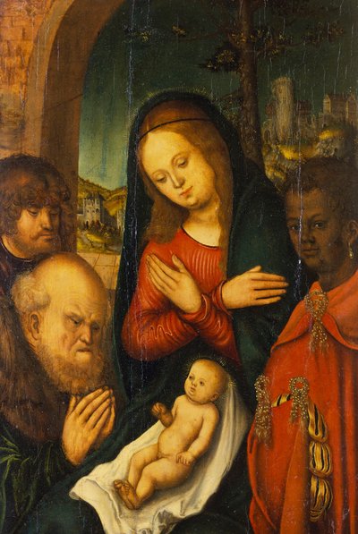 Die Anbetung der Könige von Lucas Cranach