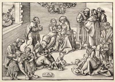 Die Heilige Familie und Verwandte von Lucas Cranach