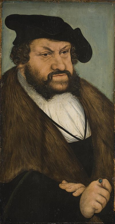 Porträt des Kurfürsten Johann der Beständige von Sachsen (1468-1532) von Lucas Cranach d.Æ.