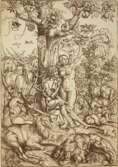 Adam und Eva im Paradies von Lucas Cranach the Elder