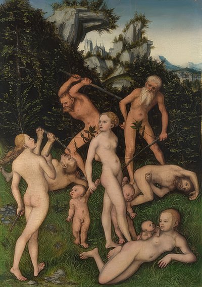 Ende des silbernen Zeitalters von Lucas Cranach the Elder