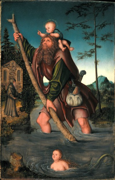 Der heilige Christophorus von Lucas Cranach the Elder