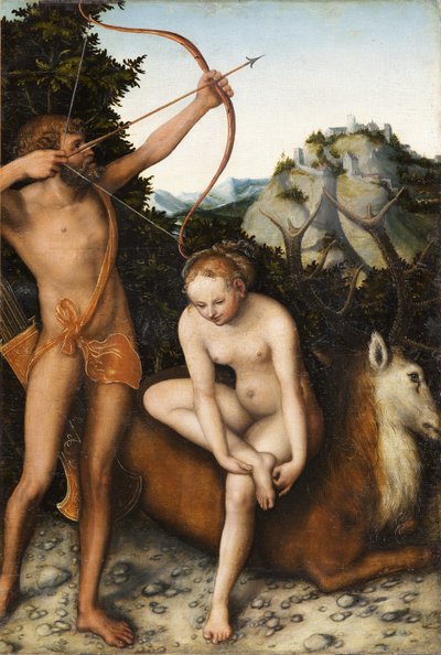 Apollo und Diana von Lucas Cranach the Elder