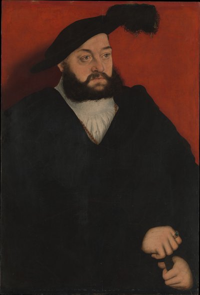 Porträt von Johann, Erbprinz von Sachsen von Lucas Cranach the Elder