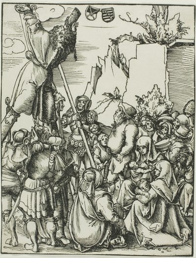 Heiliger Andreas, aus Das Martyrium der Apostel von Lucas Cranach the Elder