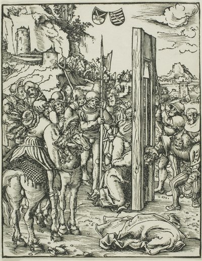 Der heilige Matthias, aus Das Martyrium der Apostel von Lucas Cranach the Elder