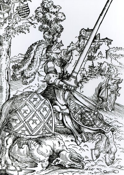 St. Georg zu Pferd, 1507 von Lucas Cranach the Elder