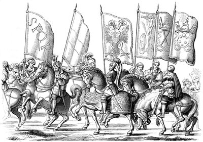 Standarten der Kirche und des Reiches, 1529-1530, 1849 von Lucas Cranach the Elder