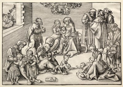 Die Heilige Familie und Verwandte von Lucas Cranach the Elder