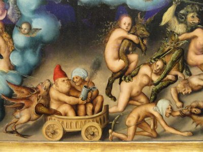 Das Jüngste Gericht (Detail) von Lucas Cranach the Elder