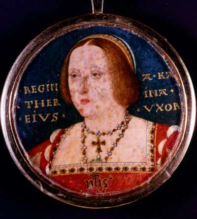 Katharina von Aragon, erste Frau von Heinrich VIII, um 1510-1533 von Lucas Horenbout