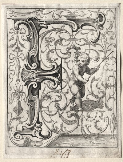 Neues ABC-Heft: F, 1627 von Lucas Kilian