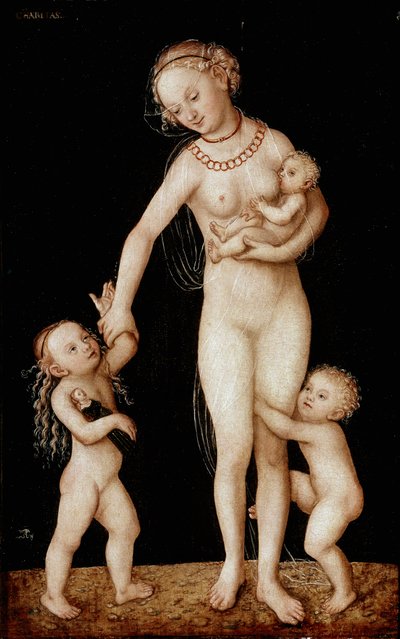 Nächstenliebe von Lucas the Elder Cranach