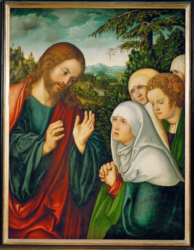 Christi Abschied von den heiligen Frauen von Lucas the Elder Cranach
