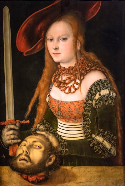 Judith mit dem Kopf des Holofernes, ca. 1530 von Lucas the Elder Cranach