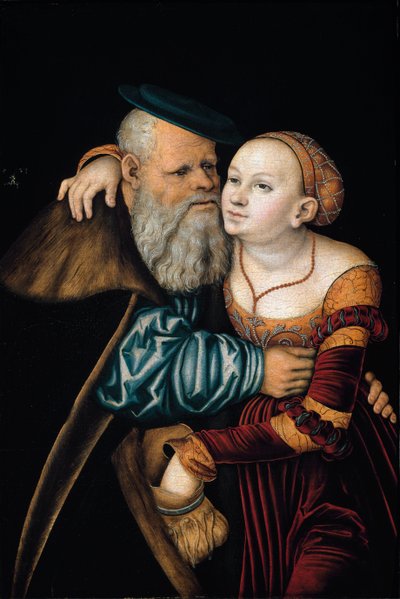 Das ungleiche Paar von Lucas the Elder Cranach