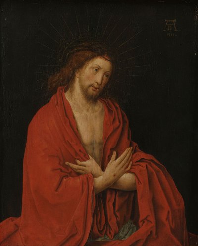 Christus mit Dornenkrone von Lucas van (after) Leyden