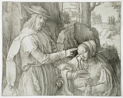 Christus erscheint der heiligen Maria Magdalena als Gärtner von Lucas van Leyden