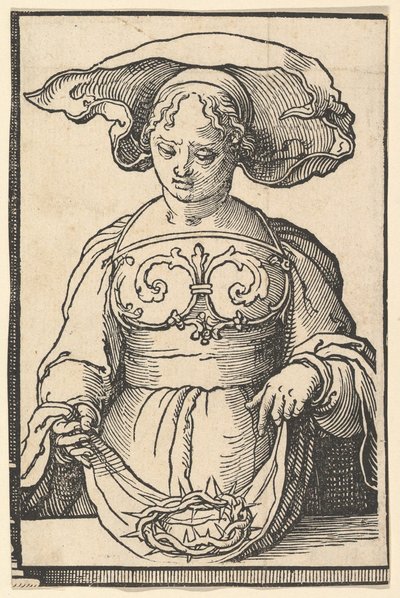 Delphische Sibylle, aus der Serie der Sibyllen, ca. 1530 von Lucas van Leyden