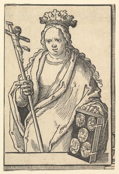 Ecclesia Christi Glaube, aus der Serie der Sibyllen von Lucas van Leyden