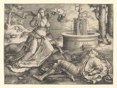 Pyramus und Thisbe, 1514 von Lucas van Leyden