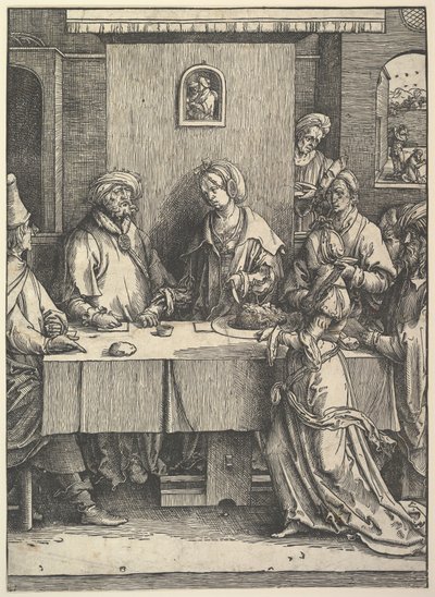 Salome mit dem Haupt Johannes des Täufers von Lucas van Leyden