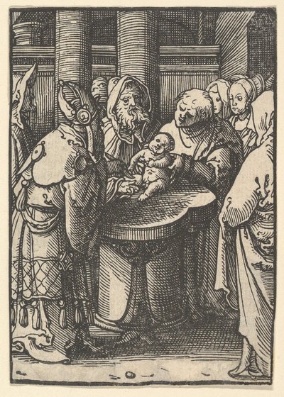 Die Beschneidung, ca. 1520 von Lucas van Leyden