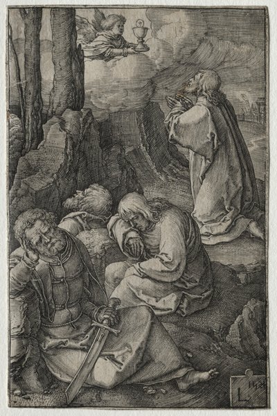 Die Passion: Die Agonie im Garten, 1521 von Lucas van Leyden