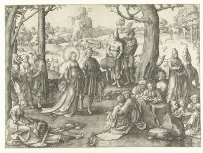 Das weltliche Leben der Maria Magdalena von Lucas van Leyden