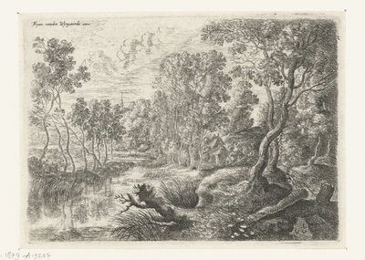 Landschaft mit einem Bach von Lucas van Uden