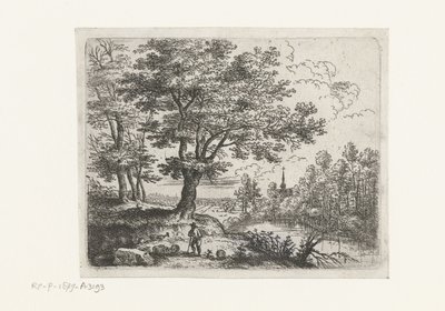 Landschaft mit einem Hirten von Lucas van Uden