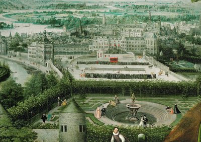 Frühling. Hintergrund von Lucas van Valckenborch