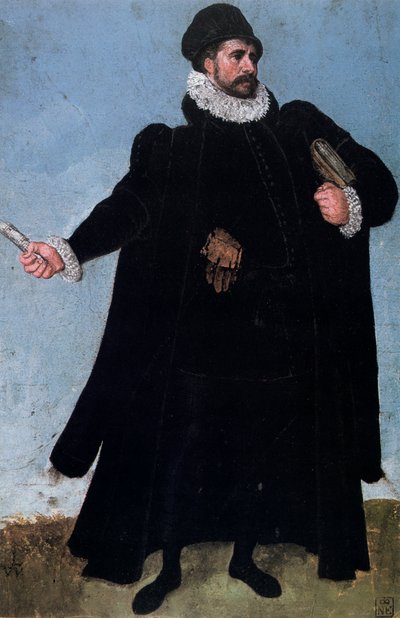 Studie eines Kostüms, 16. Jahrhundert von Lucas van Valckenborch