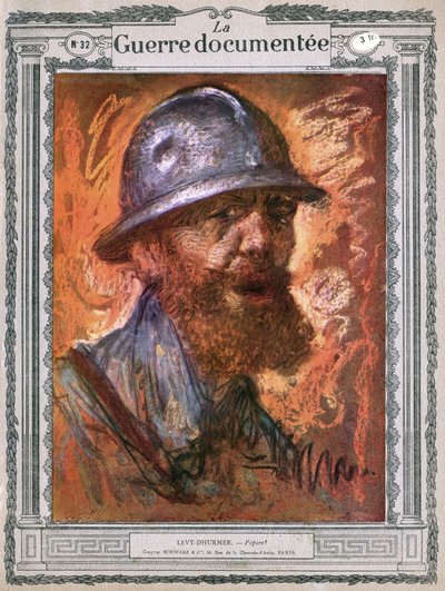 Pepere, Porträt eines alten rothaarigen Mannes von Lucien Levy Dhurmer