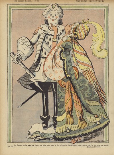 Adrienne Lecouvreur, Illustration für Le Rire von Lucien Metivet