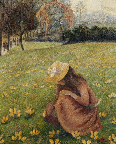 Krokusse; Les Crocus von Lucien Pissarro