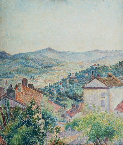 Rue Jean Aicard, Bormes von Lucien Pissarro