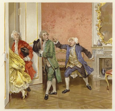 Illustration für Die Schule des Skandals von Lucius Rossi