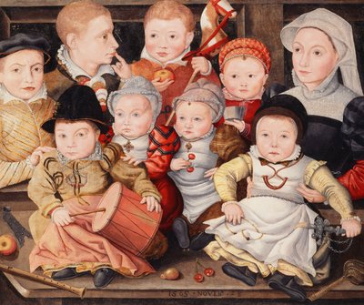 Gruppenporträt von Kindern, 1565 von Ludger Tom the Younger Ring