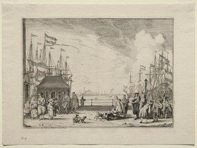 Hafen von Amsterdam von Ludolf Backhuysen