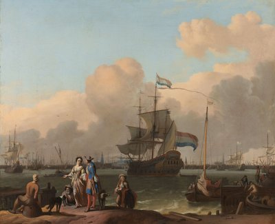 Das IJ in Amsterdam von Ludolf Bakhuizen