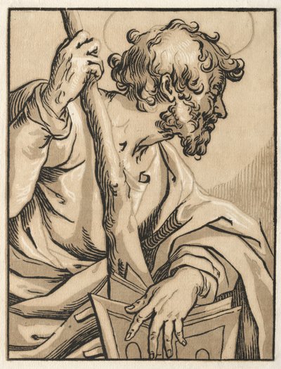 Christus und die Apostel: St. Judas Thaddäus mit der Keule, 1600er von Ludolph Büsinck