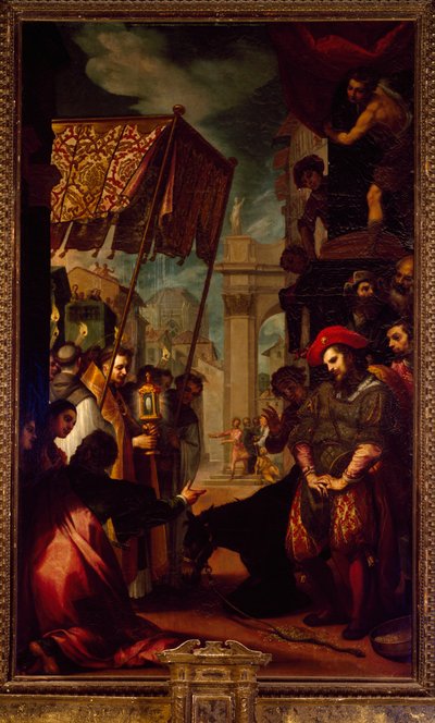 Der heilige Antonius von Padua und das Wunder des Maultiers von Ludovico Cardi