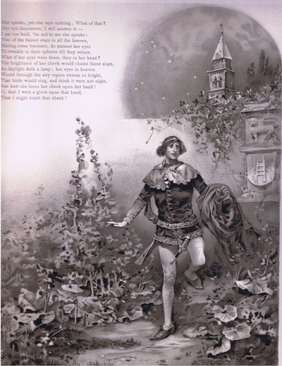 Sie spricht - doch sie sagt nichts, Illustration aus Romeo und Julia von Ludovico Marchetti